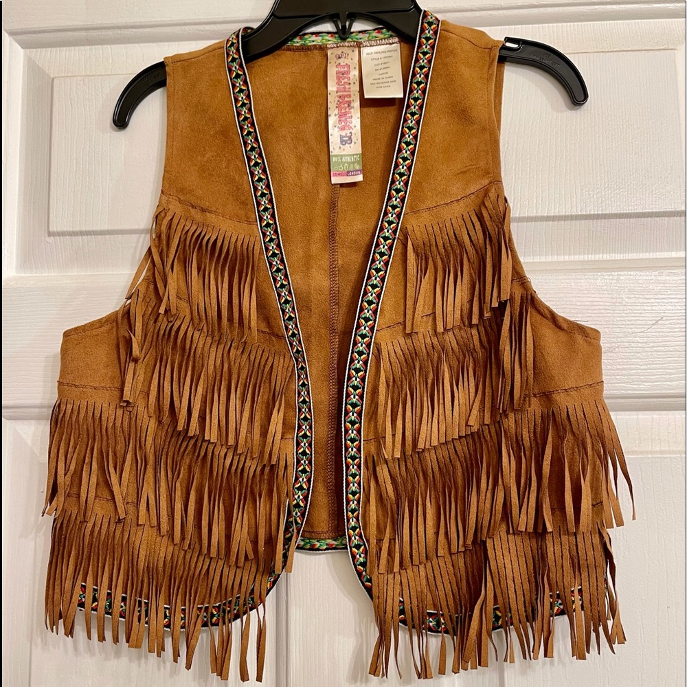 Velvet vest for girls large size - Picture 7 of 8